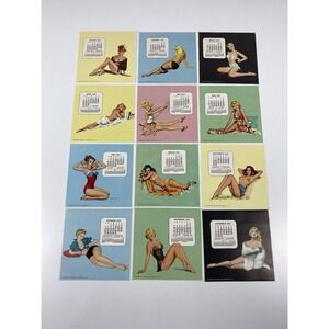 1957 Esquire‎ Magazine Desktop Pinup Calendar Holder ~ 12 Months